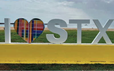 I Love STX Sign: Photo Op for Visitors and Locals