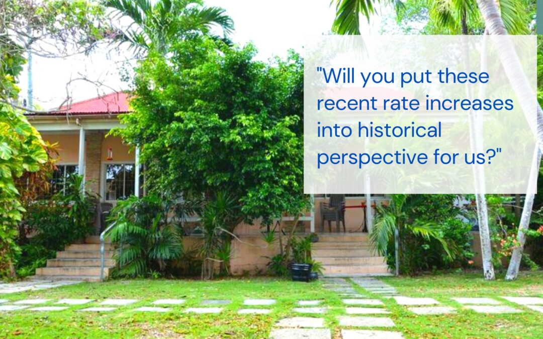 Will you put these recent rate increases into historical perspective for us?