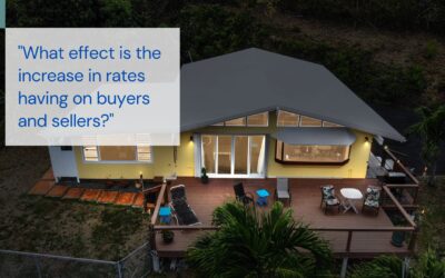 What effect is the increase in rates having on buyers and sellers?