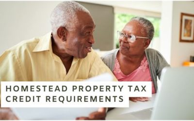 Homestead Property Tax Credit Requirements