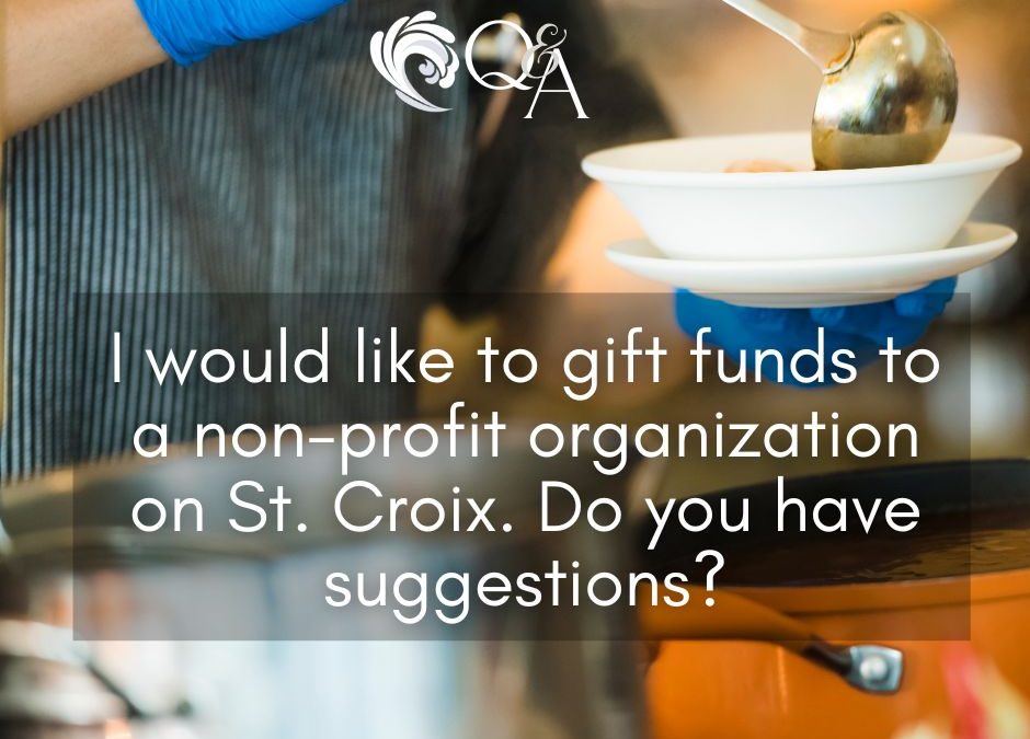 Donating to Non-Profits on St Croix